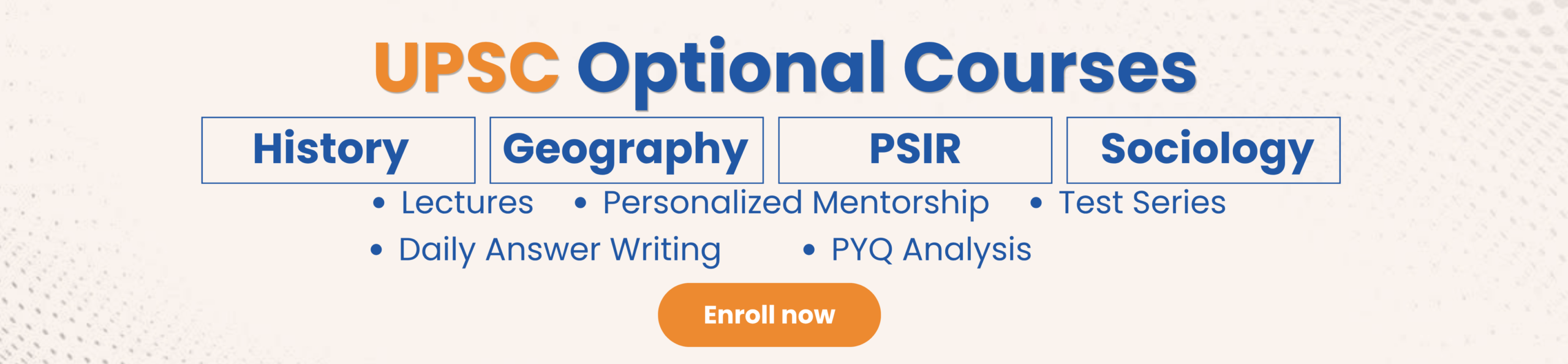 SixSigma IAS : Best UPSC Coaching in Noida SixSigma IAS optional courses